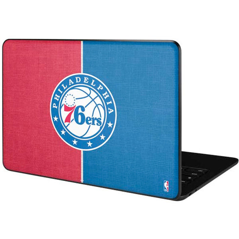 NBA Philadelphia 76ers Canvas Split Google Pixelbook Go Skin